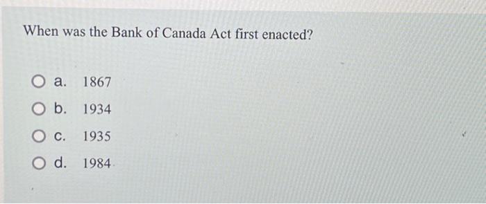 canadian bank act