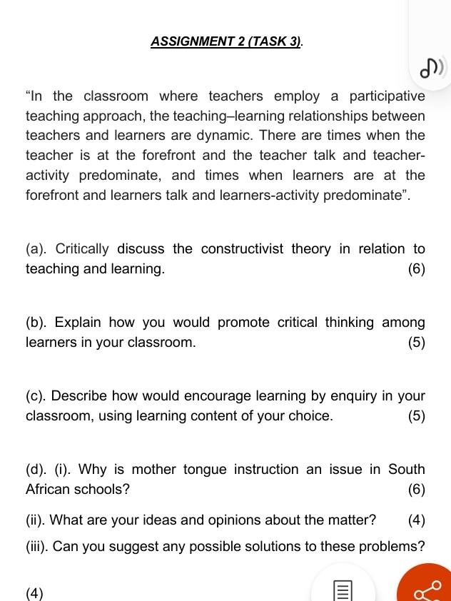 Assignment 2 Task 3 In The Classroom Where Chegg Assignment 2 Task 3 In The Classroom Where Chegg