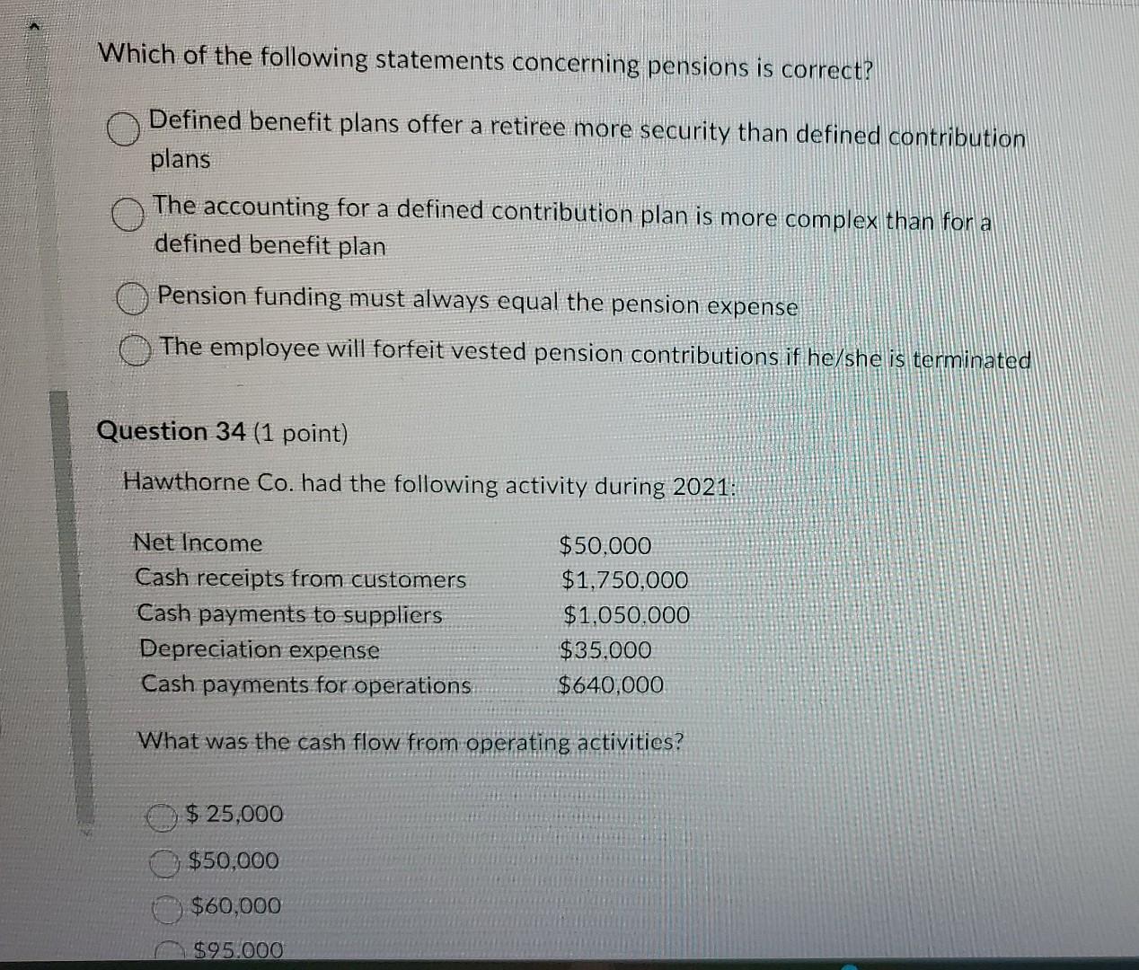 Solved Which Of The Following Statements Concerning Pensions Chegg Solved Which Of The Following Statements Concerning Pensions Chegg