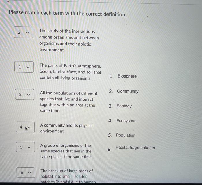 Solved Question 2 (12 points) Saved Please match the | Chegg.com