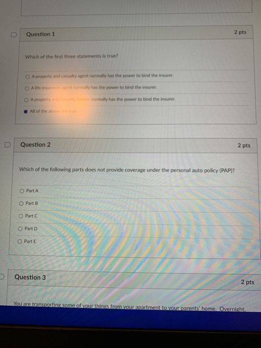 Solved Question 1 2 pts Which of the first three statements | Chegg.com