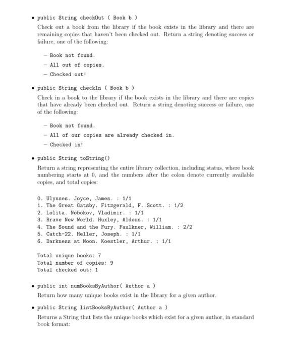Solved In java, need someone to create a project using the | Chegg.com