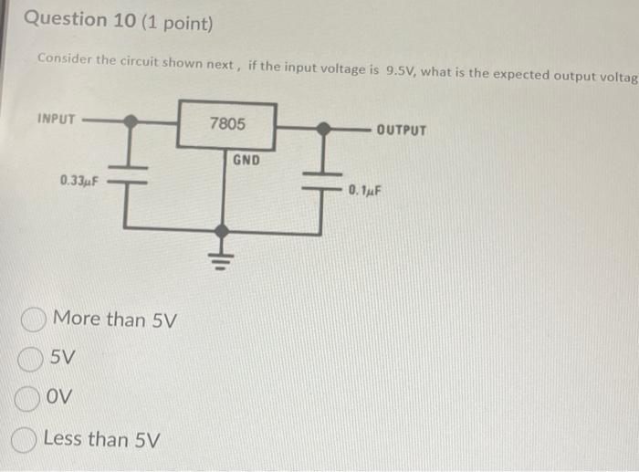 Solved Consider the circuit shown next, if the input voltage | Chegg.com
