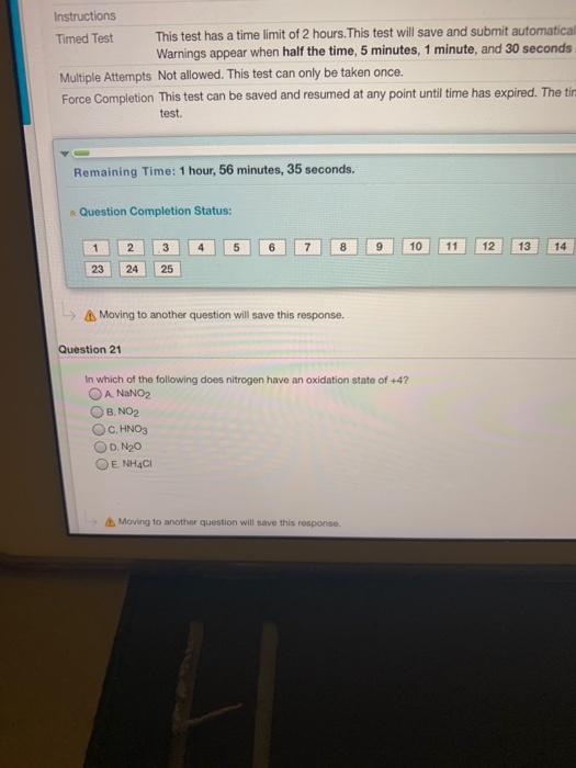 Solved Instructions Timed Test This test has a time limit of | Chegg.com