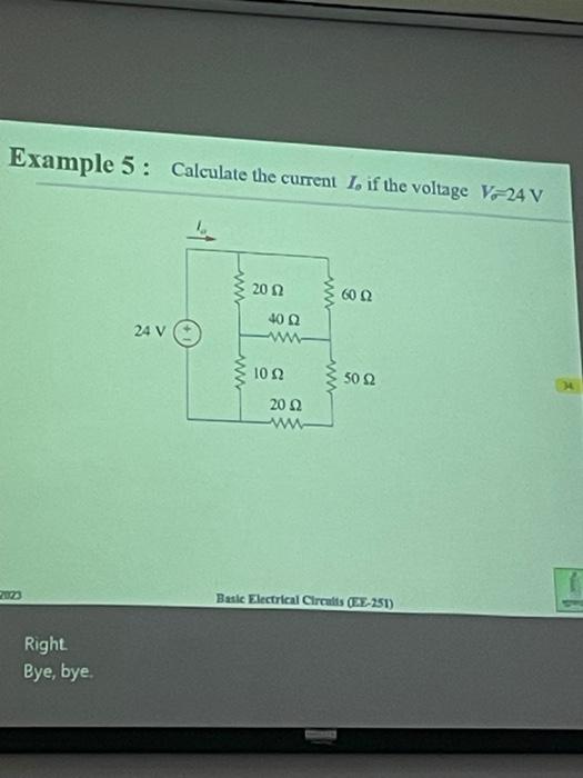 Solved Example 5: Calculate The Current Ib If The Voltage | Chegg.com