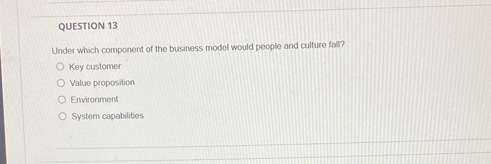 Solved QUESTION 13Under which component of the business | Chegg.com