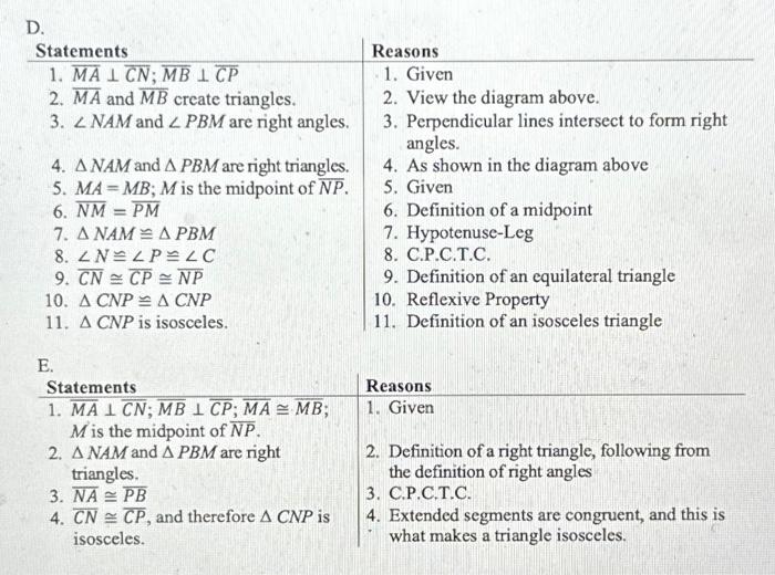 Solved 23. Select the correct proof from the options listed. | Chegg.com