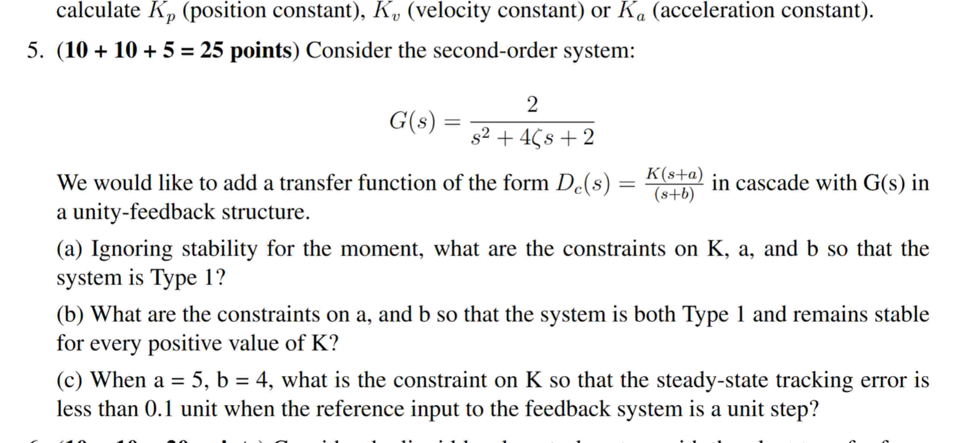 Solved Problem 5 (10 + 10 + 5 = 25 ﻿points)Consider the | Chegg.com