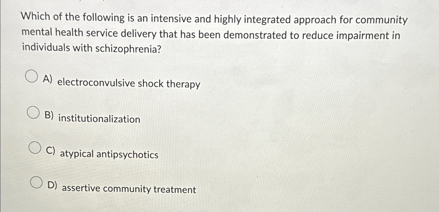 Solved Which Of The Following Is An Intensive And Highly | Chegg.com