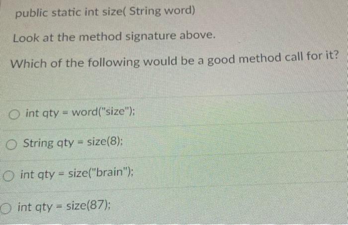 Solved public static char letter (String word, int indexn In | Chegg.com