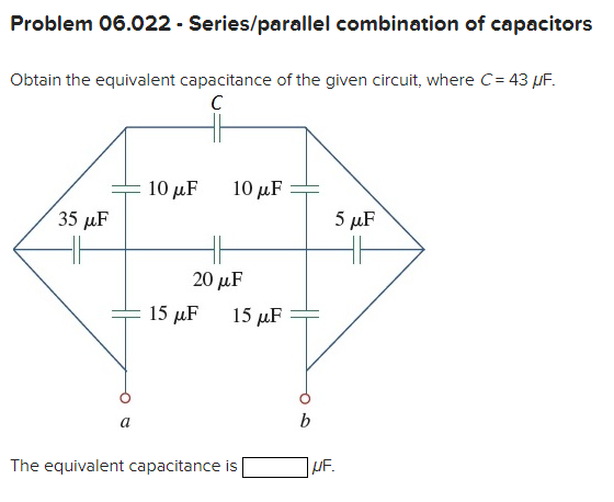 Solved Problem 06.022 - ﻿Series/parallel combination of | Chegg.com