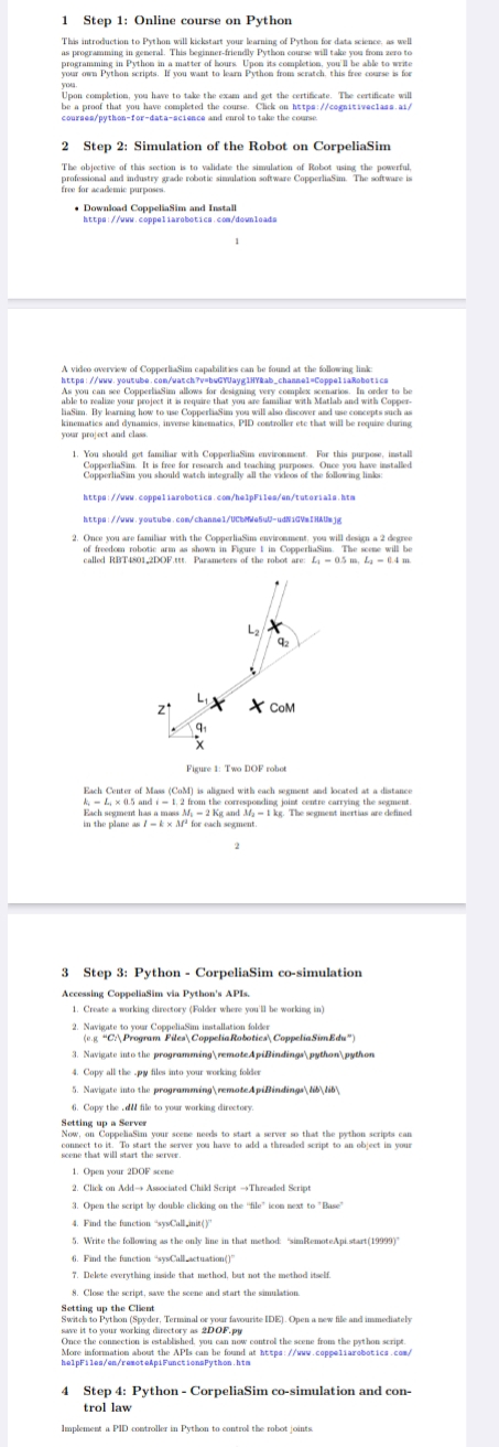 Solved 1 Step 1: Online course on PythonTh iutrohuction to | Chegg.com