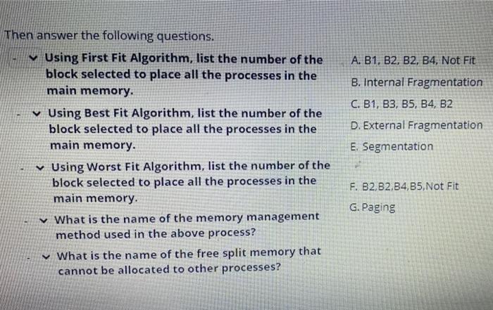 Solved QUESTION 18 Given memory holes as shown in the figure | Chegg.com