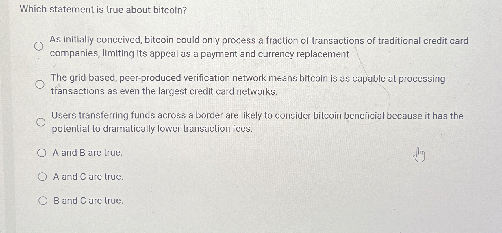 Solved Which statement is true about bitcoin?As initially | Chegg.com