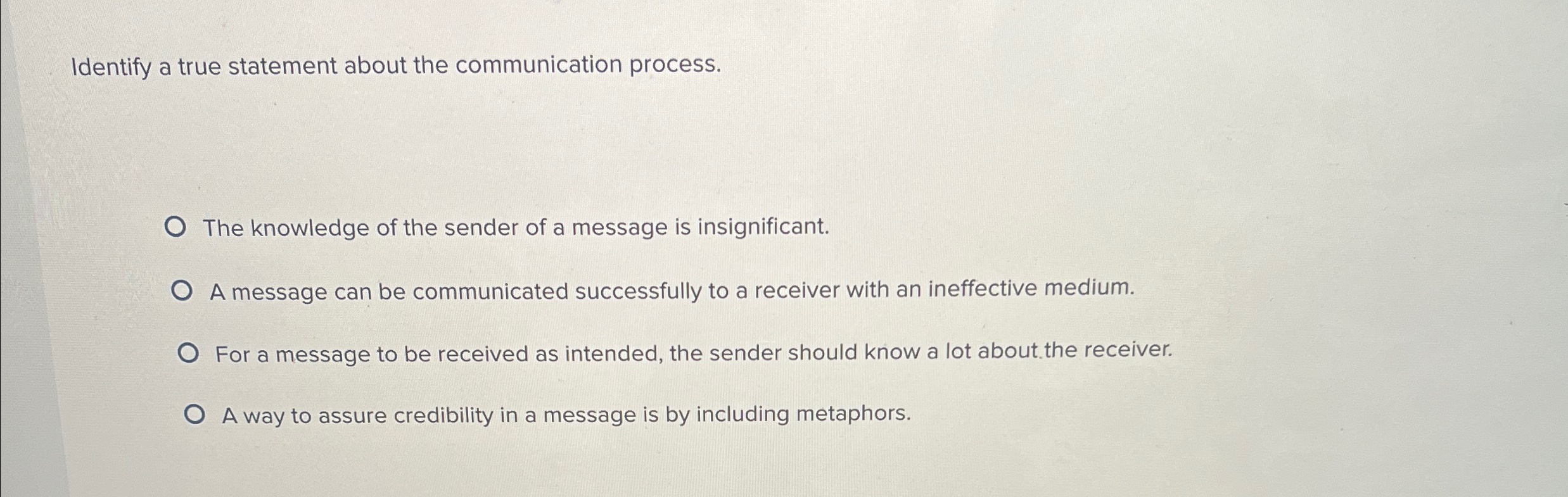 Solved Identify a true statement about the communication | Chegg.com