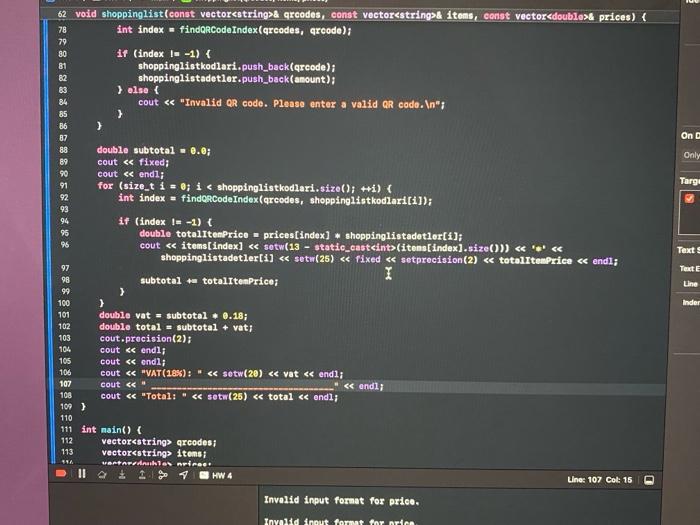 Solved can you fix my code according to the samples that i | Chegg.com