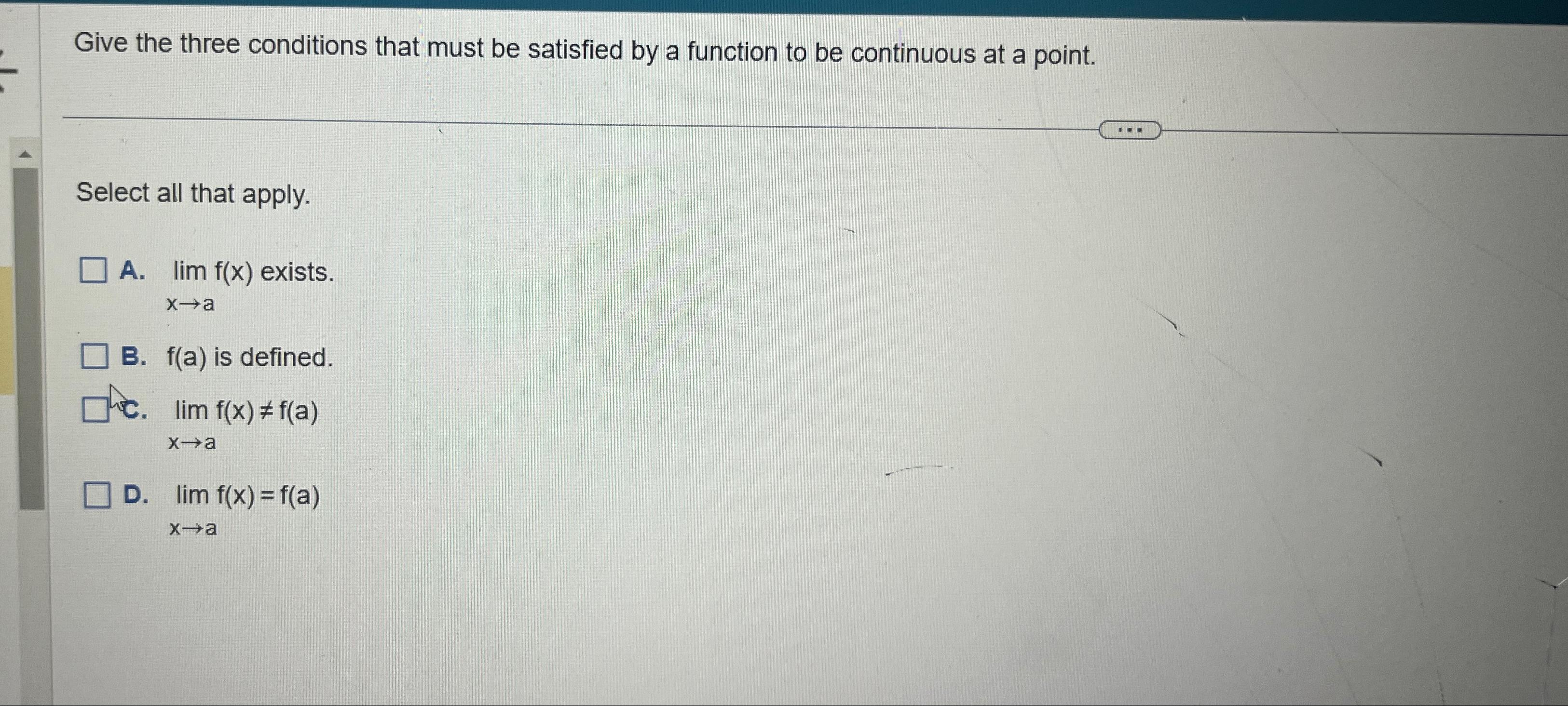 Solved Give the three conditions that must be satisfied by a | Chegg.com
