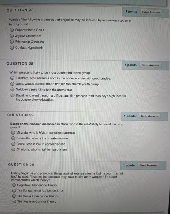 Solved QUESTION 27 1 points Save Answer Which of the | Chegg.com