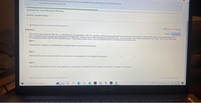 Solved Pat 1 Patz Past 3Question 3 Part 1 Computa the | Chegg.com