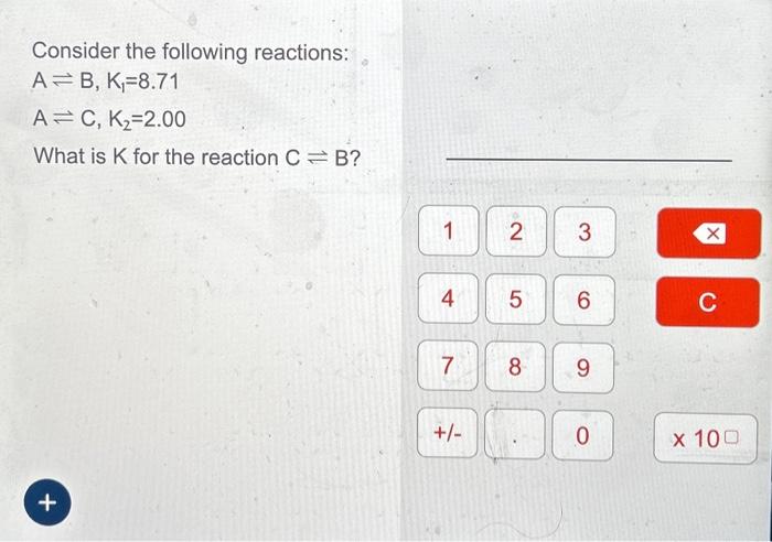 Solved Consider The Following Reactions: | Chegg.com