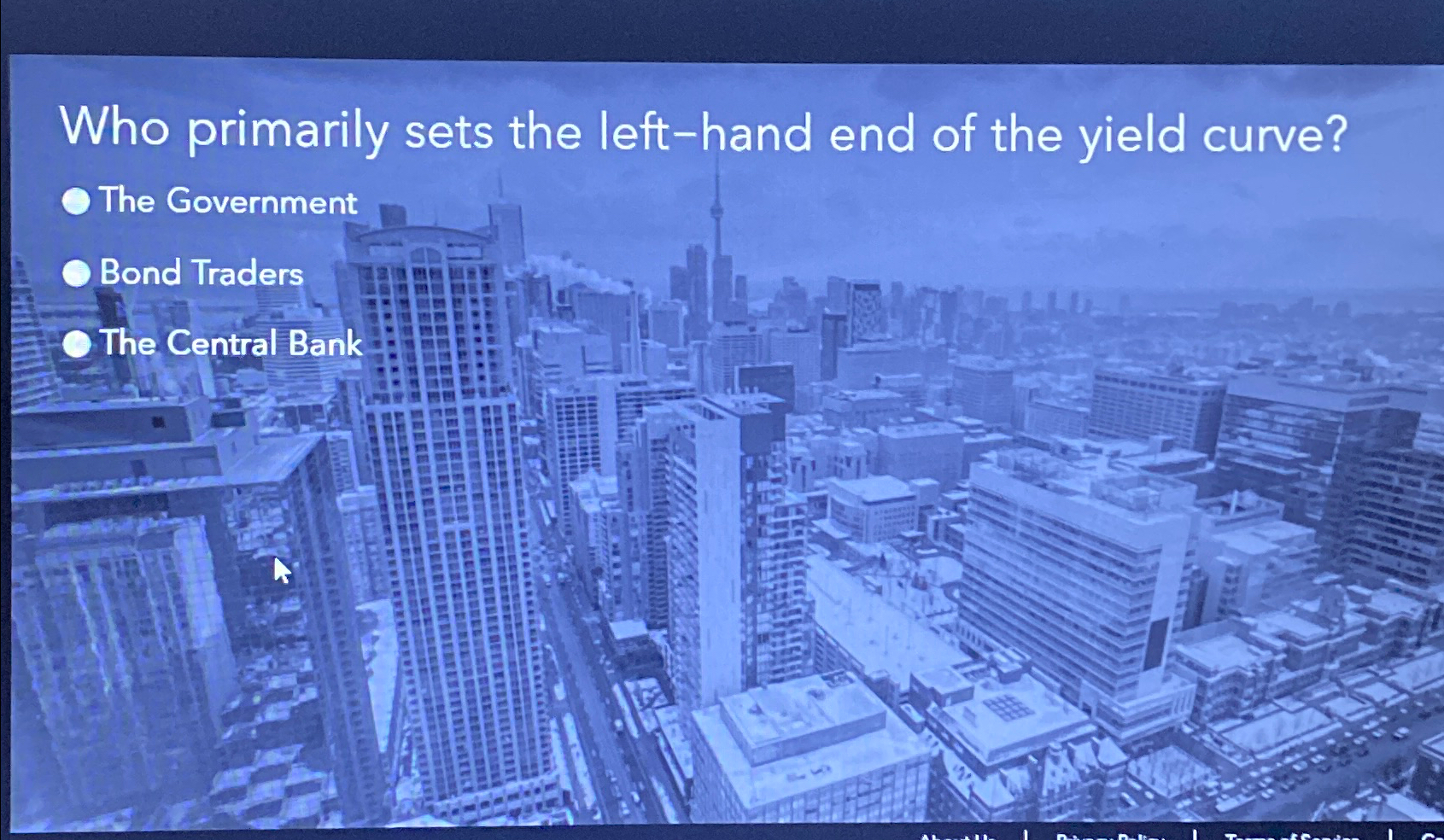 Solved Who primarily sets the left-hand end of the yield | Chegg.com
