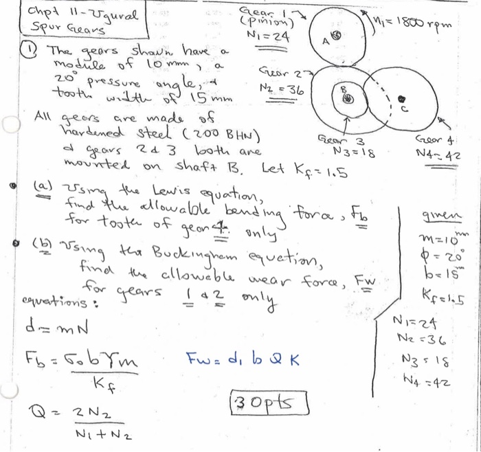 Solved Use the lewis equation to find the allowable bending