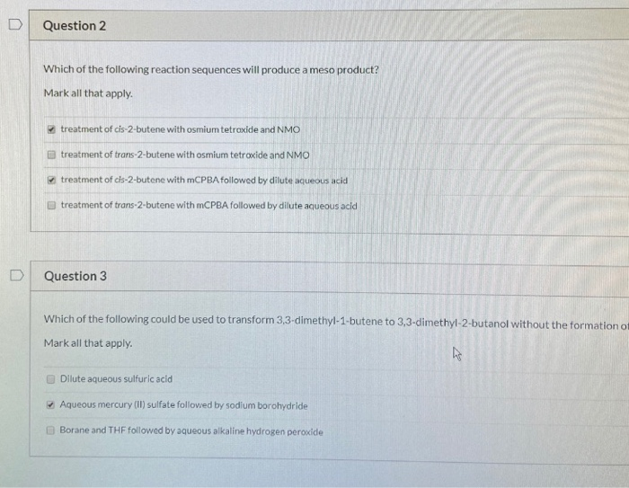 Solved 2. which of the following reaction sequences will | Chegg.com