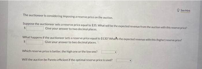 Consider an English auction with two bidders, A and | Chegg.com