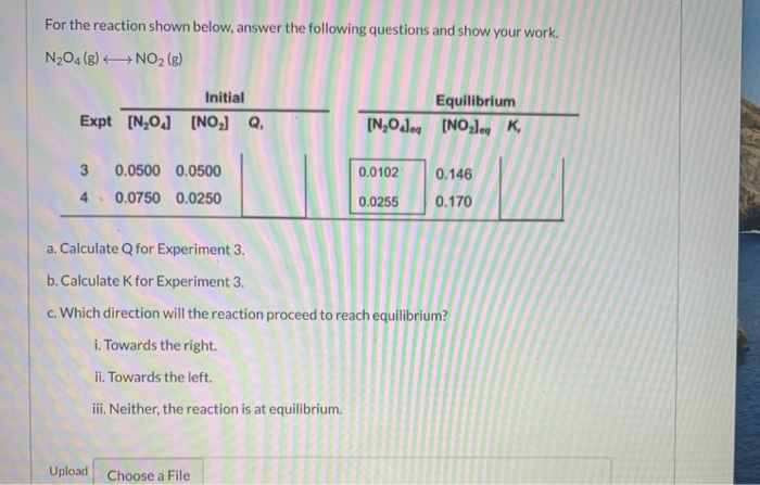 Solved For The Reaction Shown Below, Answer The Following | Chegg.com