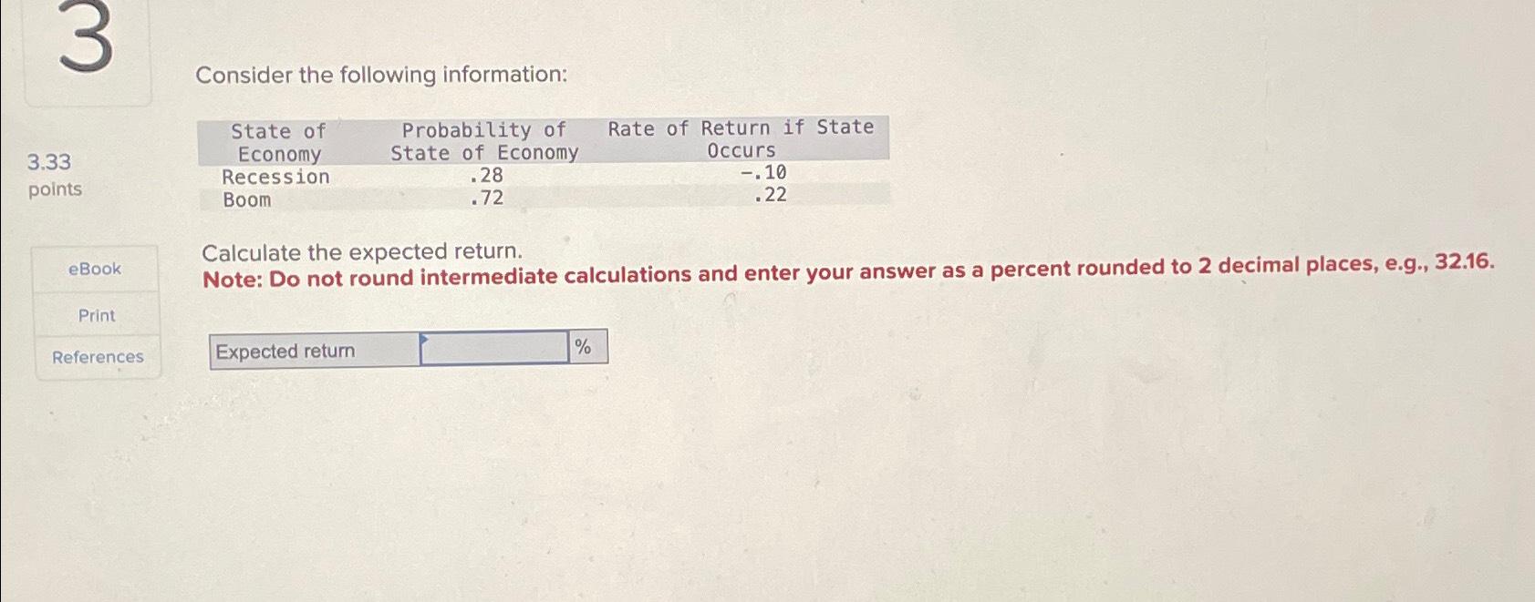 Solved Consider the following | Chegg.com
