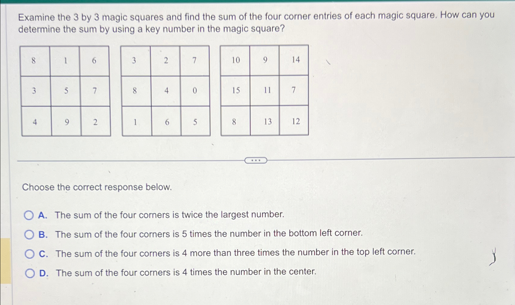 solved-examine-the-3-by-3-magic-squares-and-find-the-sum-chegg