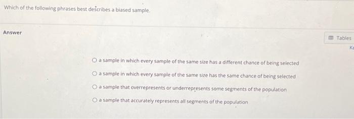 Solved Which of the following phrases best describes a | Chegg.com