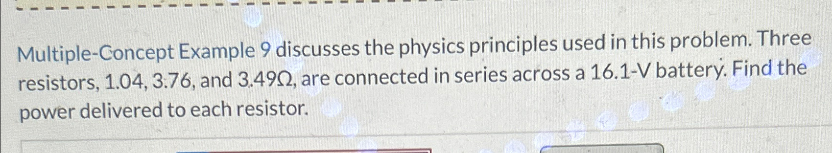 Solved Multiple-Concept Example 9 ﻿discusses the physics | Chegg.com