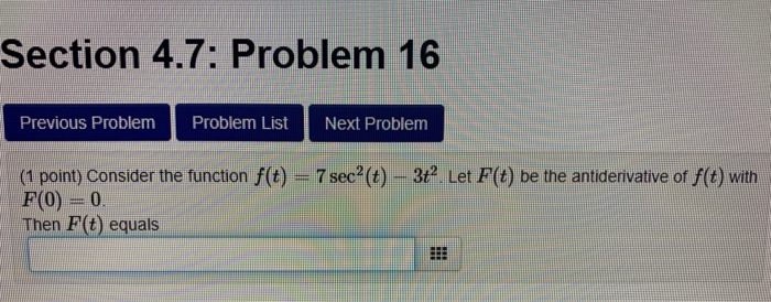 Solved Section 4.7: Problem 16 Previous Problem Problem List | Chegg.com