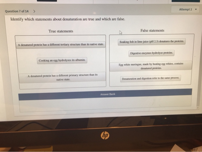 Solved Question 7 of 14 > Attempt 2 Identify which | Chegg.com