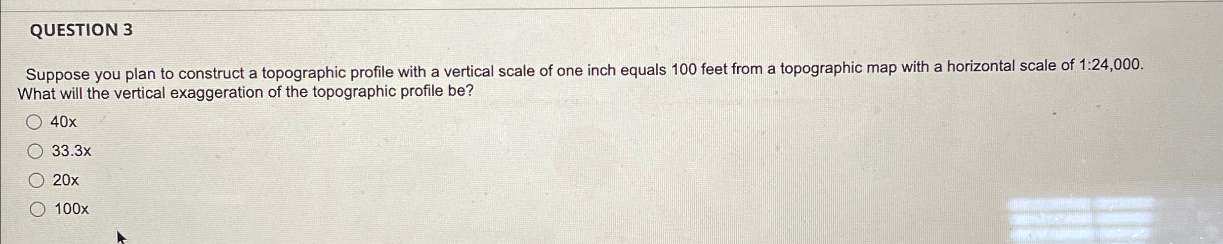 Solved QUESTION 3Suppose You Plan To Construct A Topographic | Chegg.com