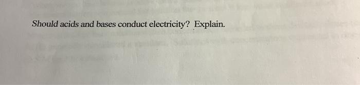 acids conduct electricity experiment