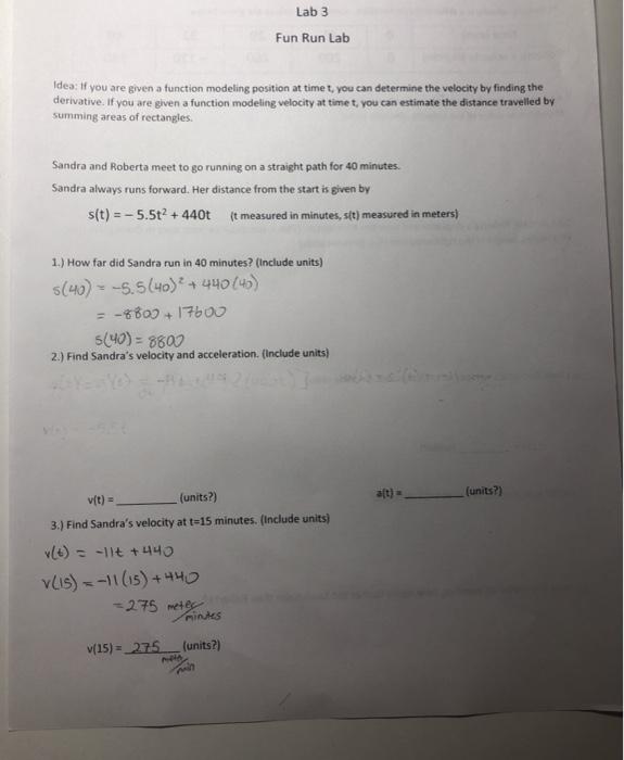 running lab velocity