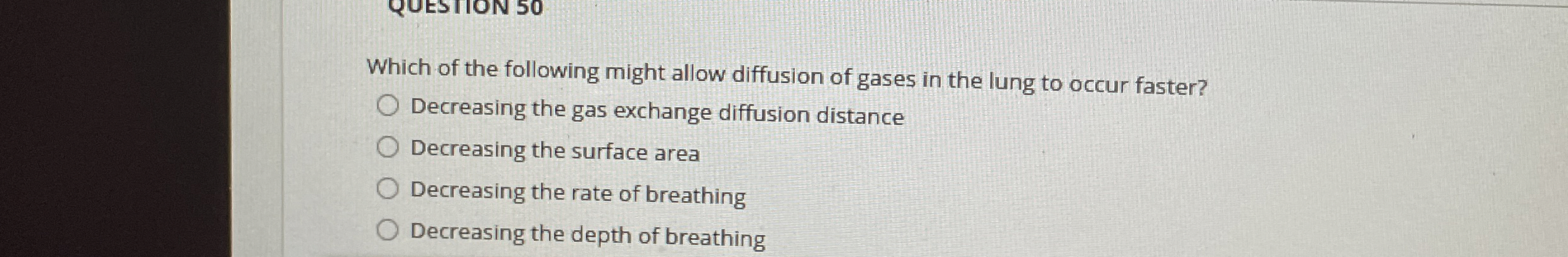 Solved Which of the following might allow diffusion of gases | Chegg.com