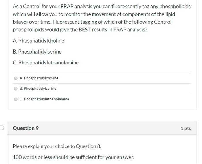 Questions 8-14. You are studying a cell | Chegg.com
