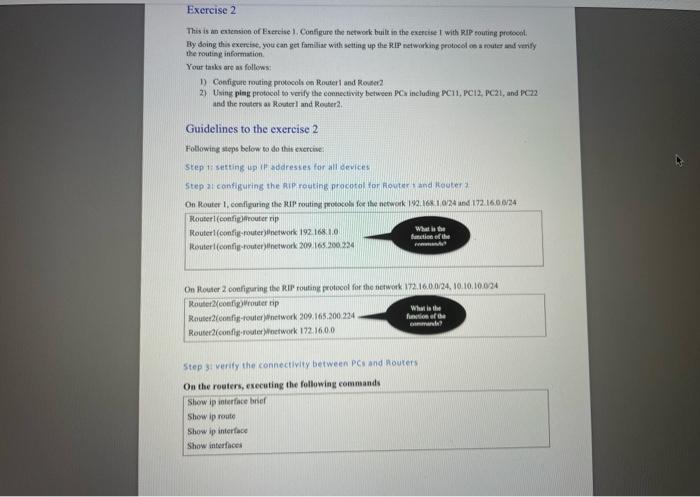 Solved Exercise 3 This Exercise Is An Extension Of Exercise | Chegg.com