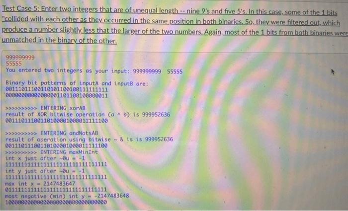 Solved Test Case 1: Enter two integers, 0 and 0 , as a | Chegg.com