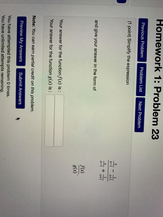 Solved Homework 1: Problem 23 Previous Problem Problem List | Chegg.com