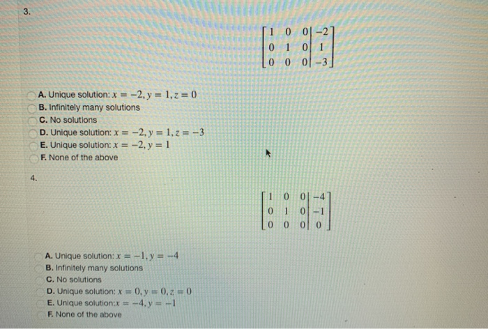 Solved (3 points) Solve the following system using augmented | Chegg.com