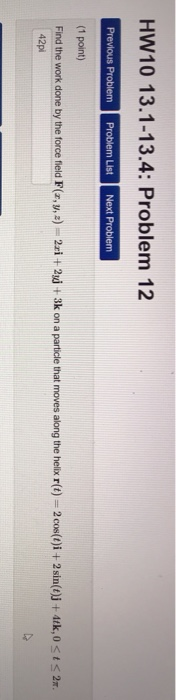 Solved HW10 13.1-13.4: Problem 24 Previous Problem Problem | Chegg.com