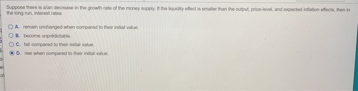 Solved Suppose there is a/an decrease in the growth rate of | Chegg.com