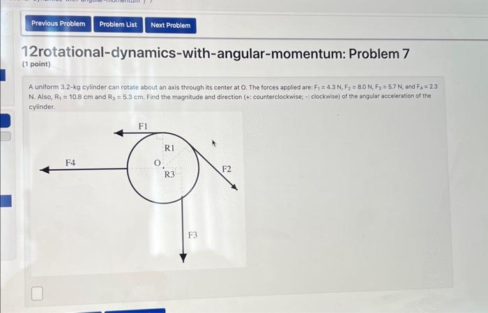 Solved 12rotational-dynamics-with-angular-momentum: Problem | Chegg.com