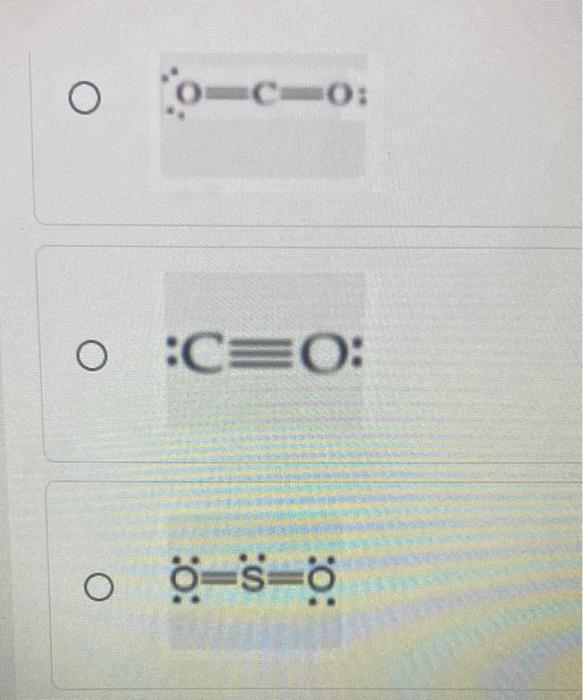 Solved . Which of the following is the correct Lewis Dot | Chegg.com