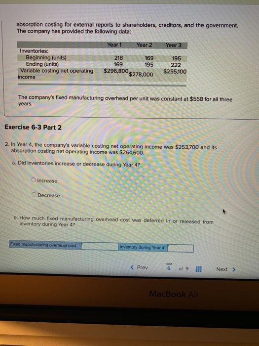 Solved Required Information Exercise 6-3 Reconciliation Of | Chegg.com