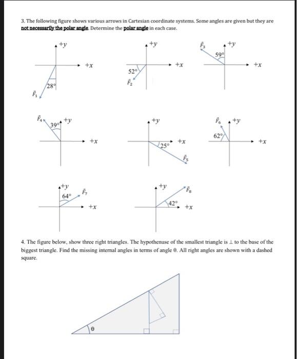Solved 3. The following figure shows various arrows in | Chegg.com